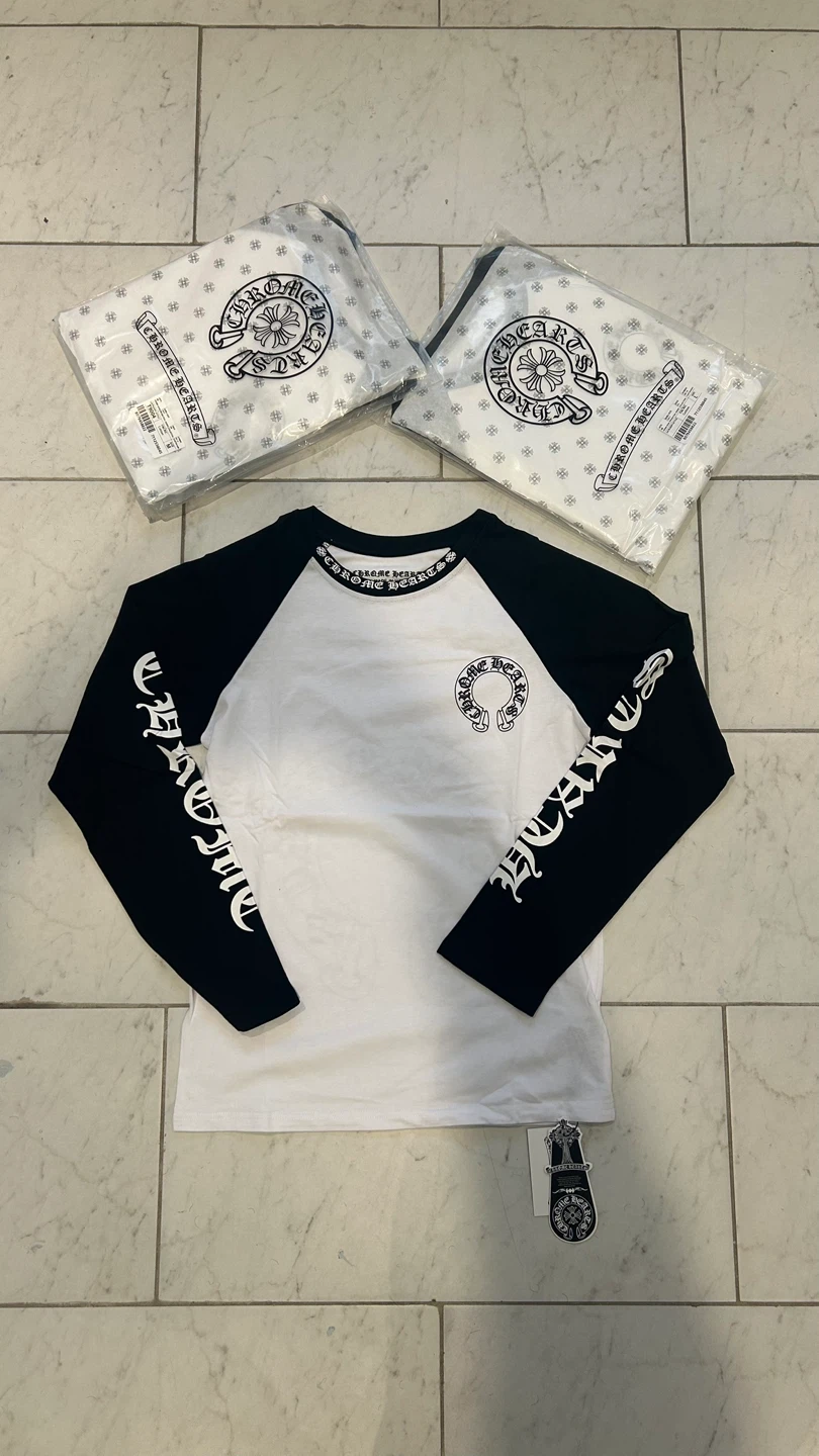 Chrome Hearts Long Sleeve Baseball Tee
