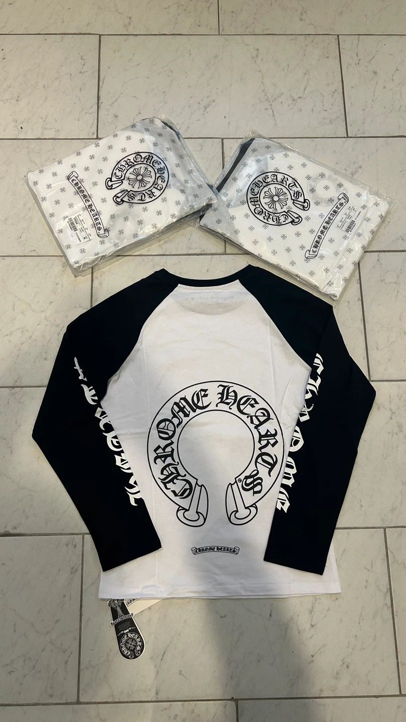 Chrome Hearts Long Sleeve Baseball Tee - photo 2
