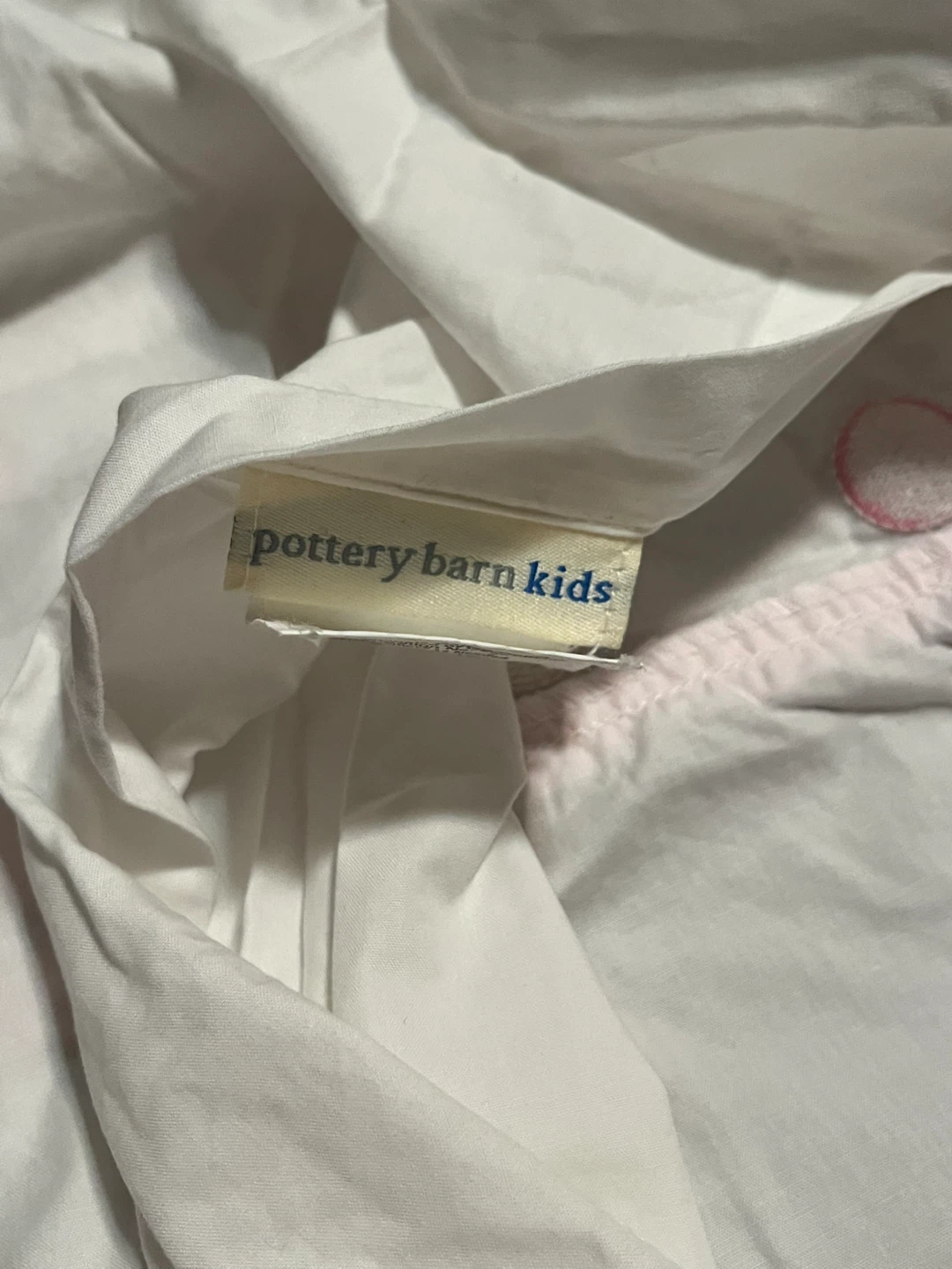 Pottery Barn Kids White Polka Dot Euro Sham - photo 4