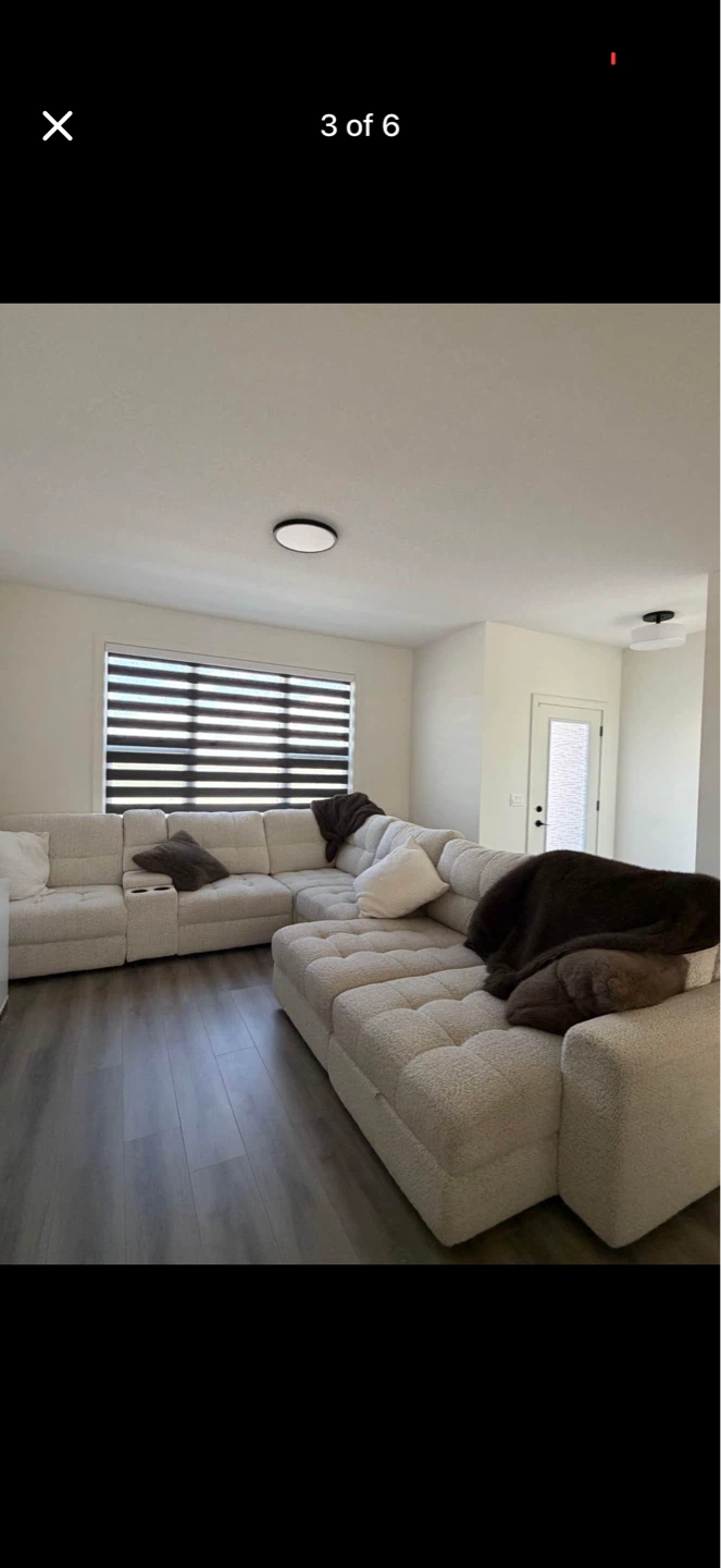 Sectional Sofa with Storage - Cream - photo 3