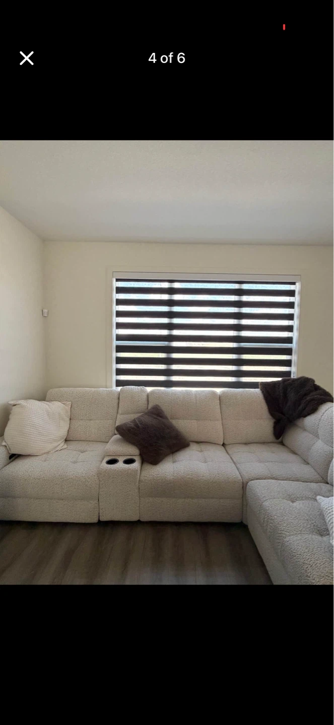 Sectional Sofa with Storage - Cream - photo 4