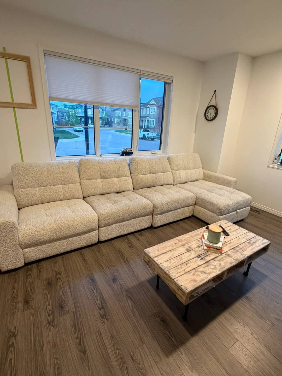Sectional Sofa with Storage - Cream - photo 2