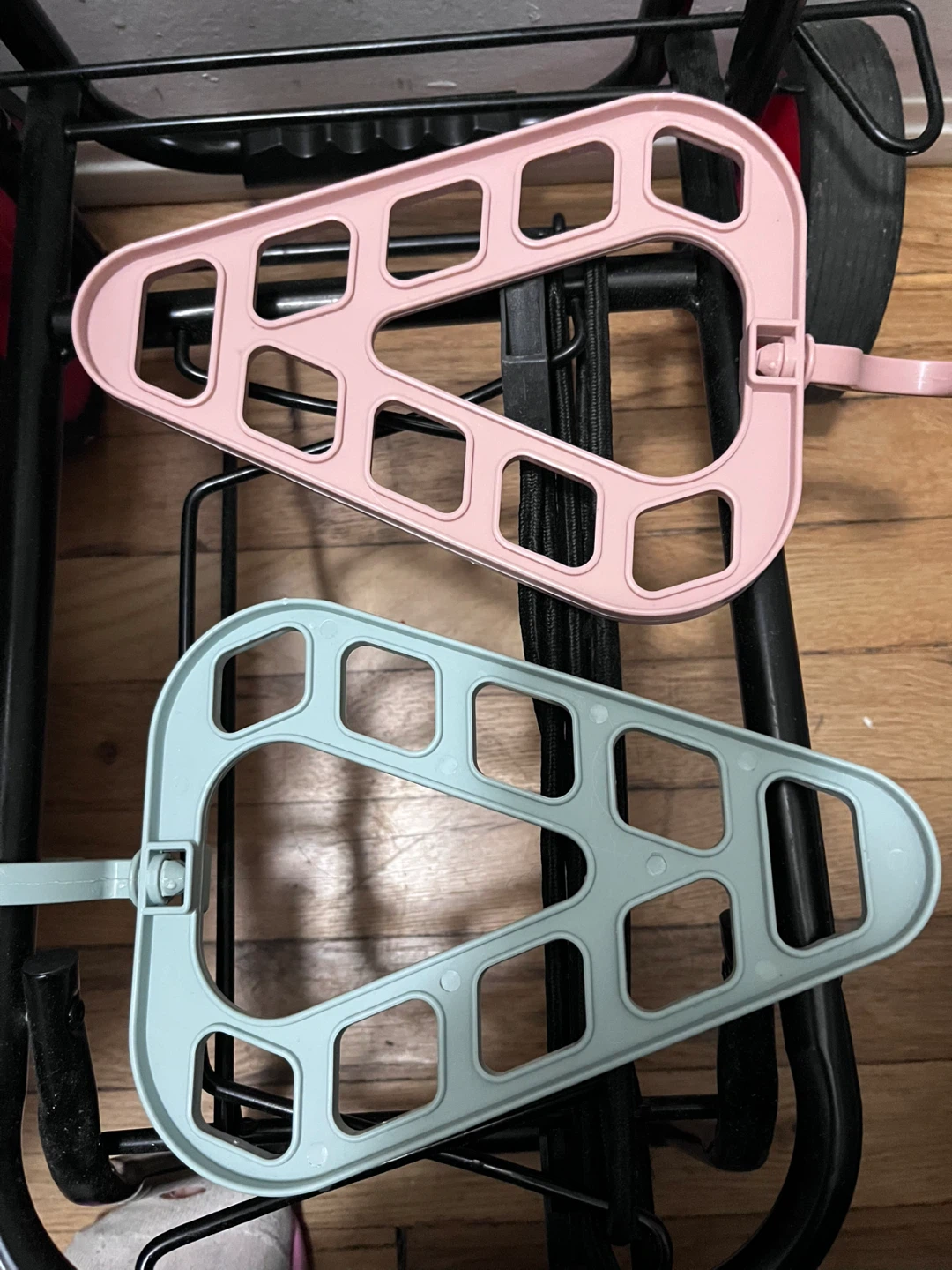 2 Travel Clothes Hangers Pink and Teal