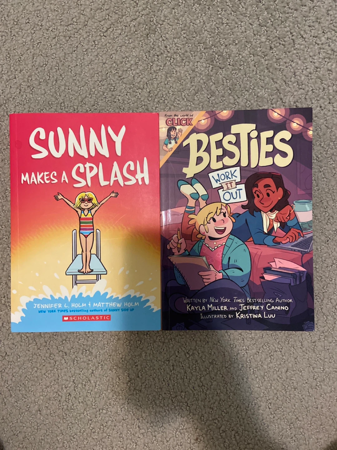 Sunny Makes a Splash & Besties Work it Out Books