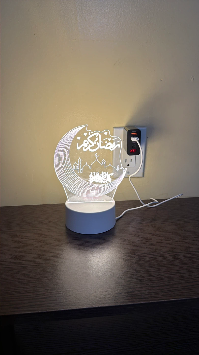 Ramadan LED Lamp with Moon and Mosque Design - photo 2