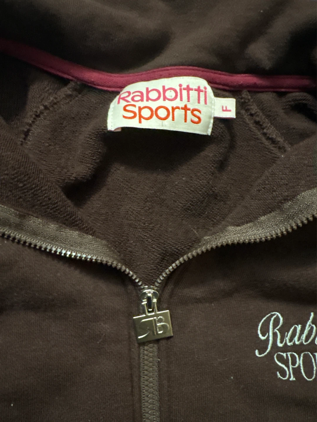 Rabbitt Sports Zip-Up Sweater - Brown - photo 2