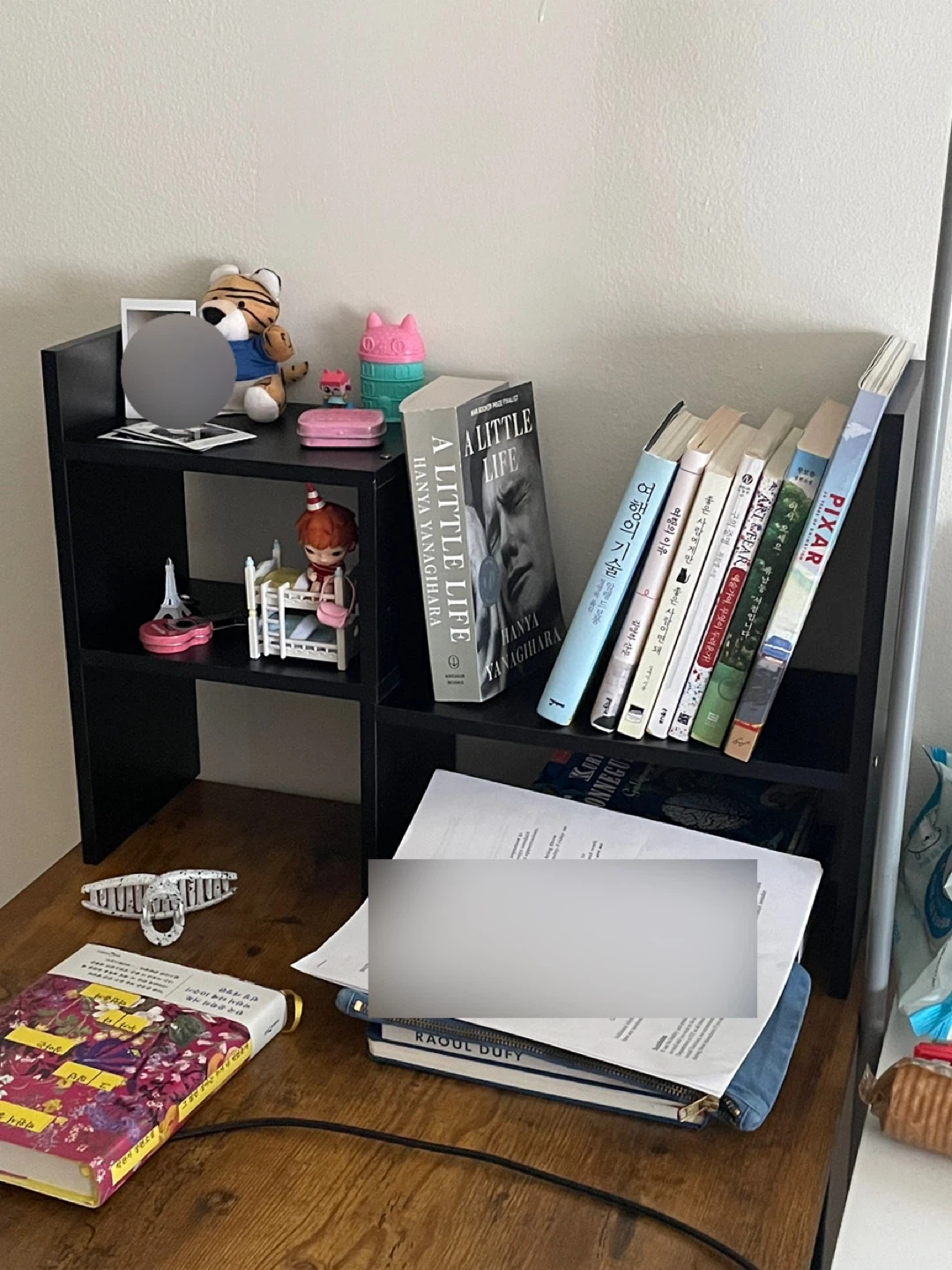 Black 2-Tier Desktop Shelf Organizer