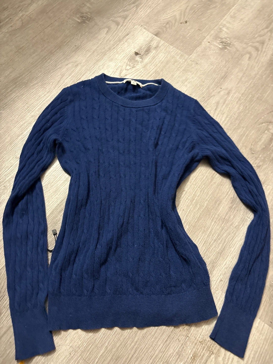 UNIQLO Blue Cable Knit Sweater