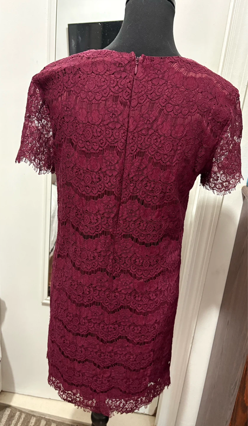 Lulus Burgundy Lace Dress Size S - photo 4