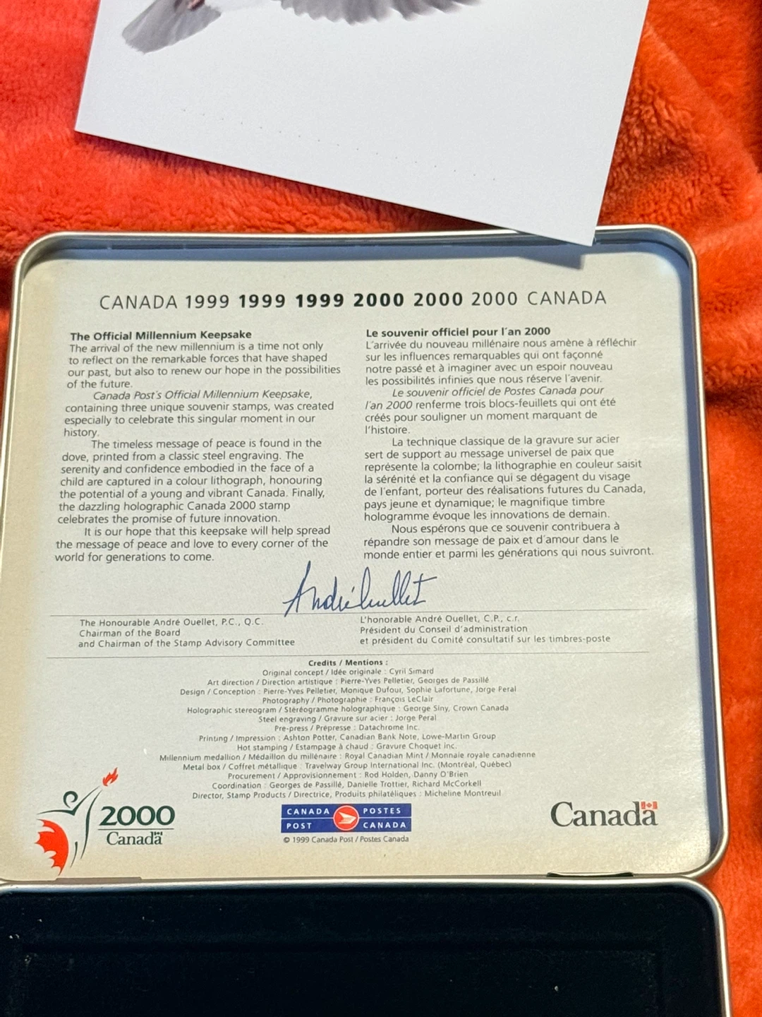 Canada Post Millennium Keepsake 1999-2000 - photo 3