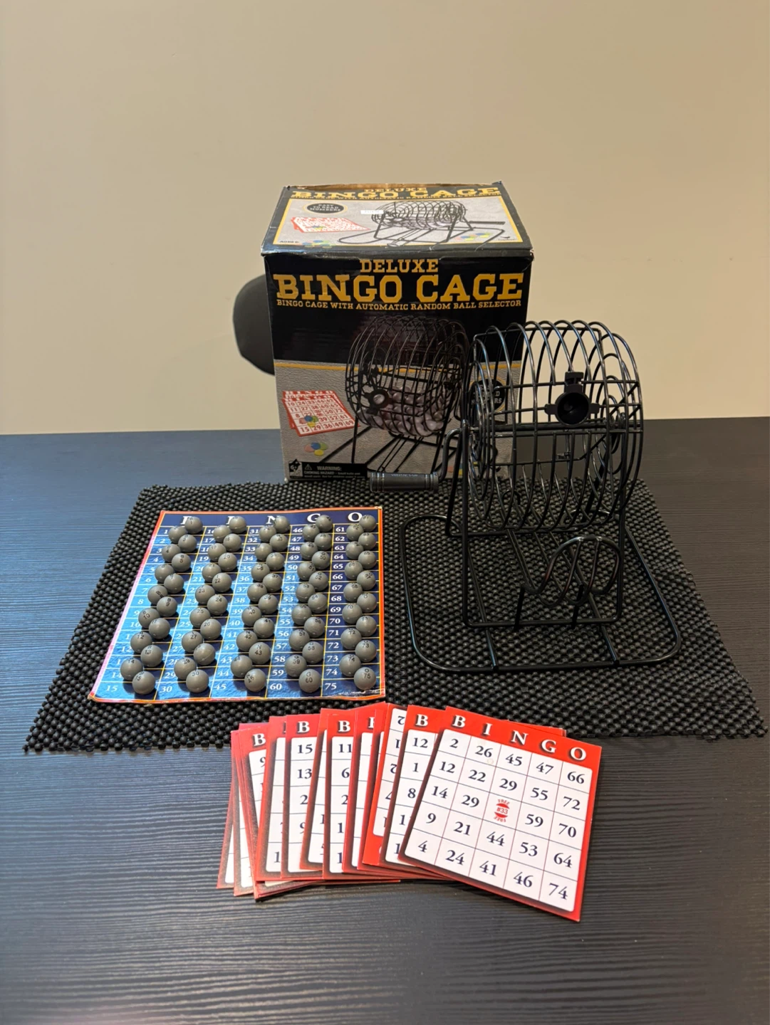 Deluxe Bingo Cage with Automatic Ball Selector
