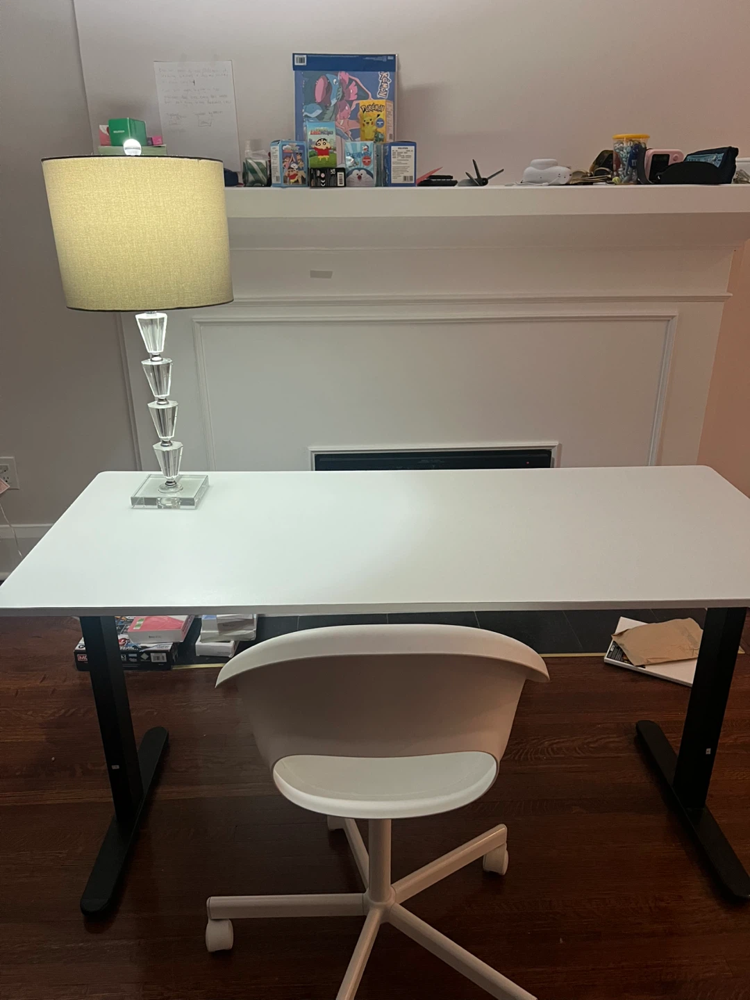 IKEA white Desk with chair
