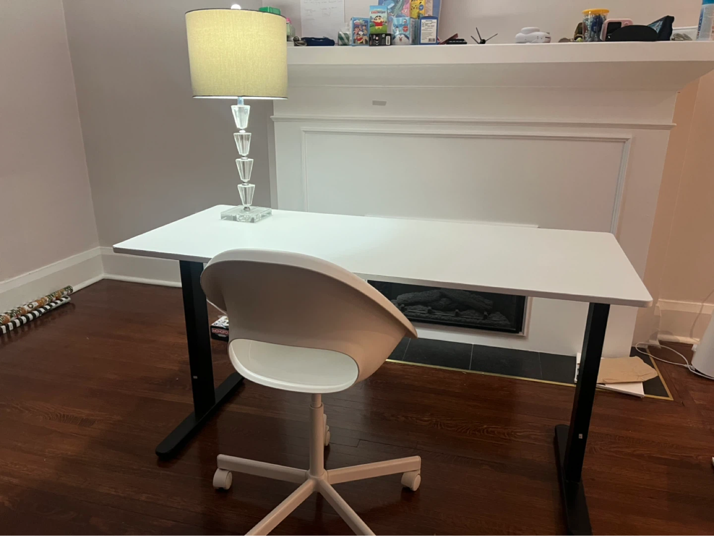 IKEA white Desk with chair - photo 2