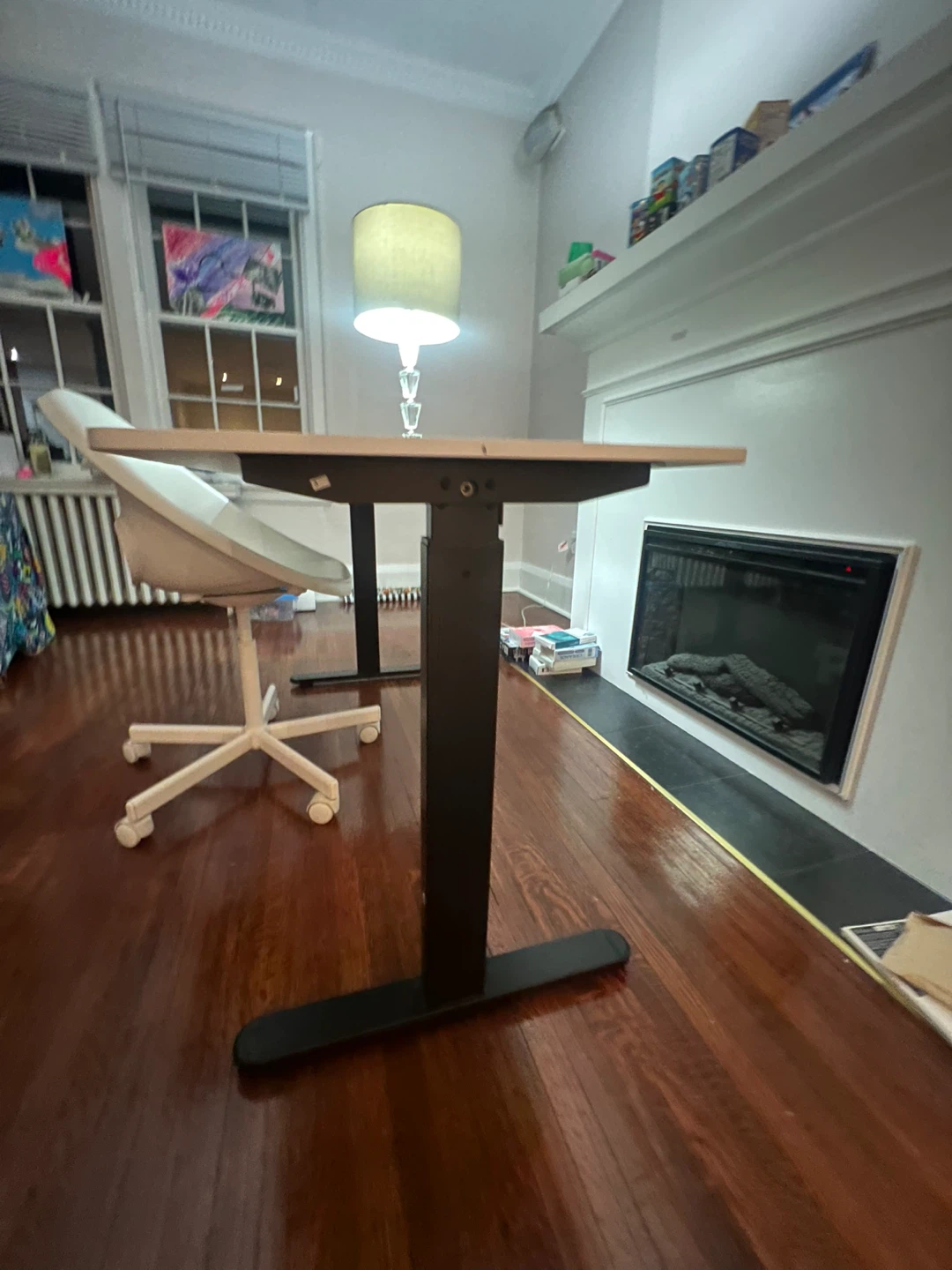 IKEA white Desk with chair - photo 3