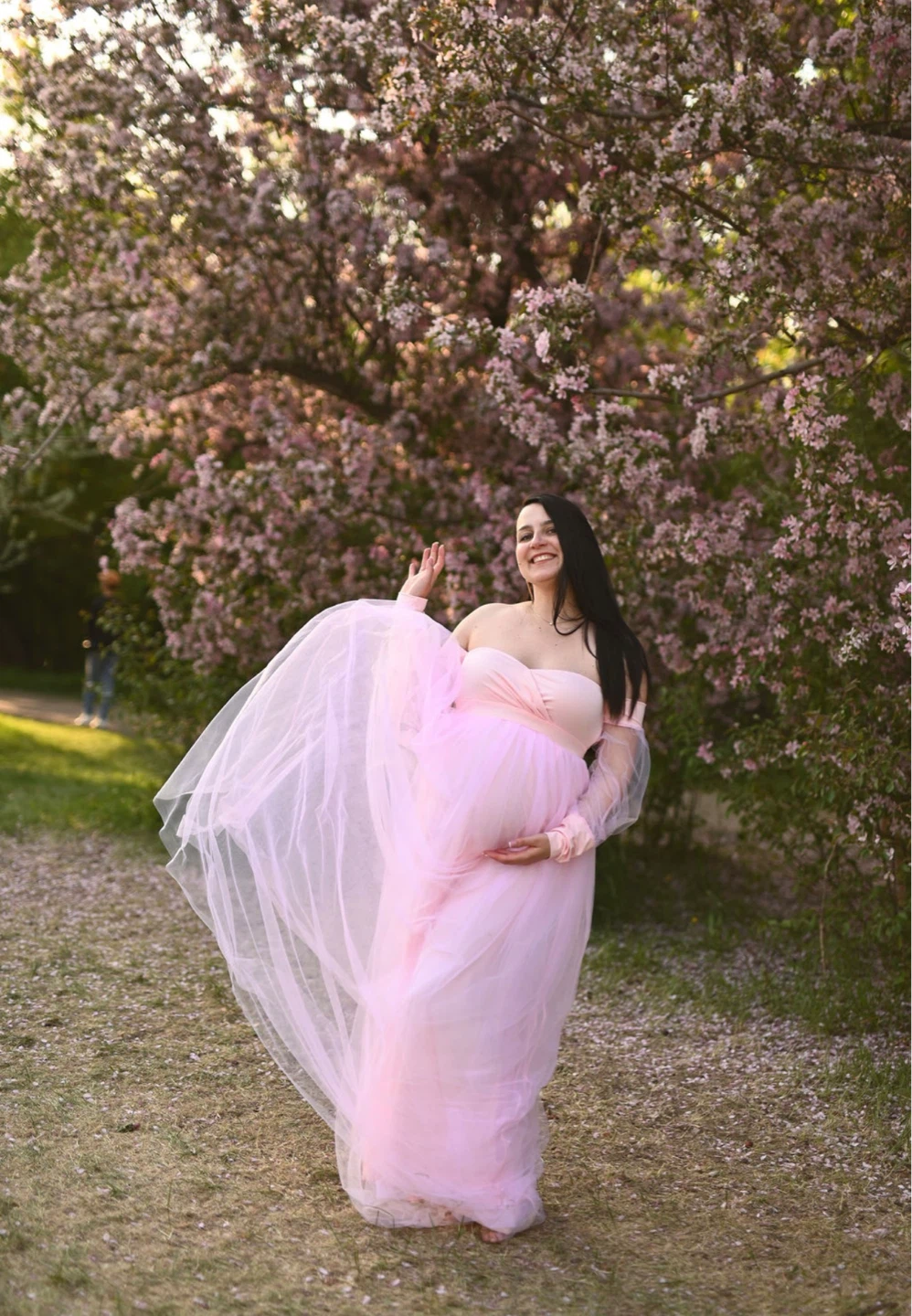 Pink Maternity Gown L - photo 2