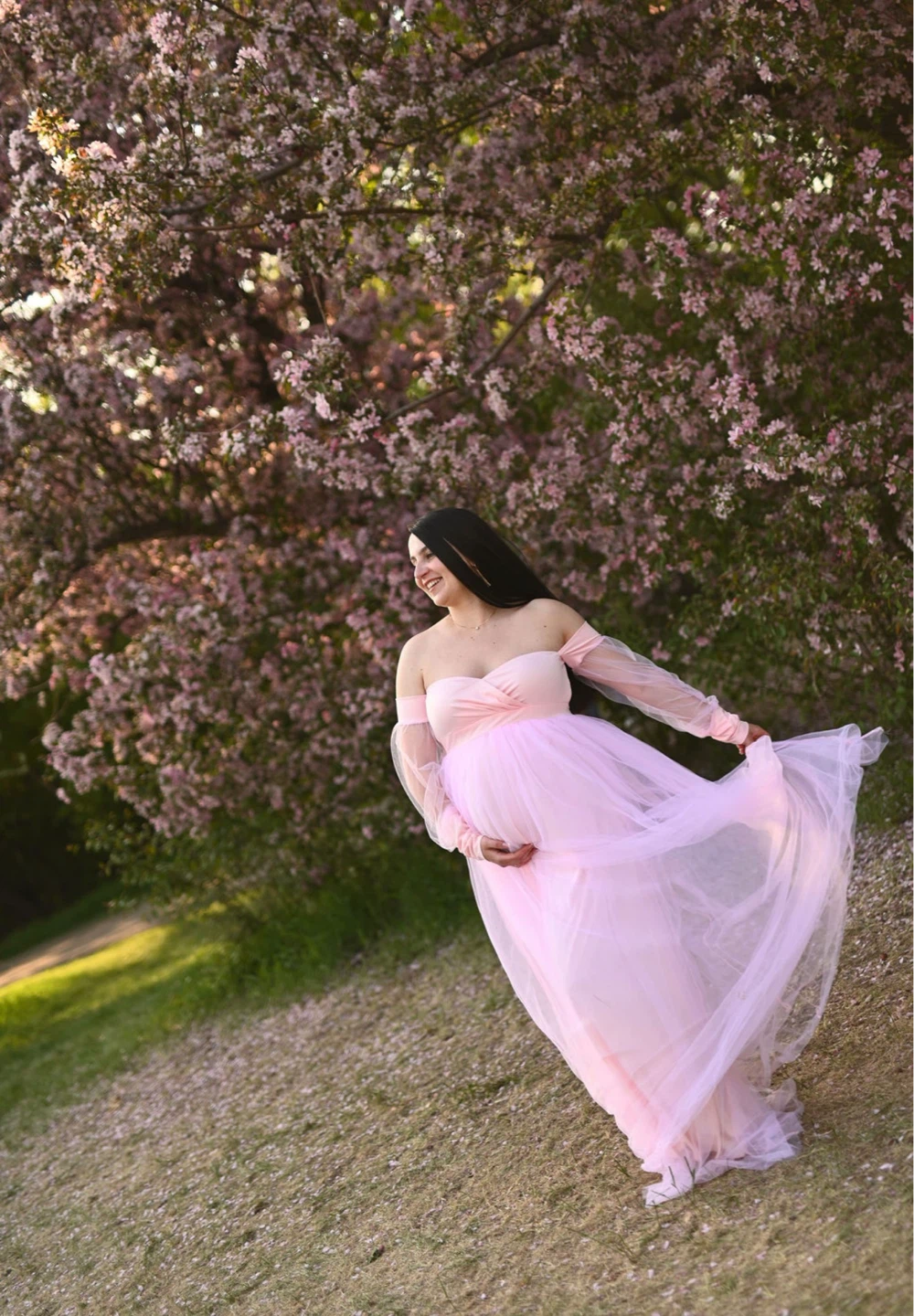 Pink Maternity Gown L - photo 4