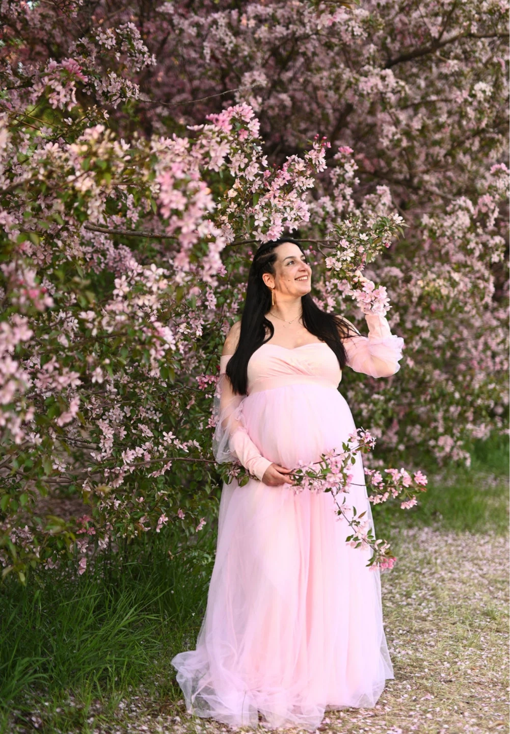 Pink Maternity Gown L - photo 3