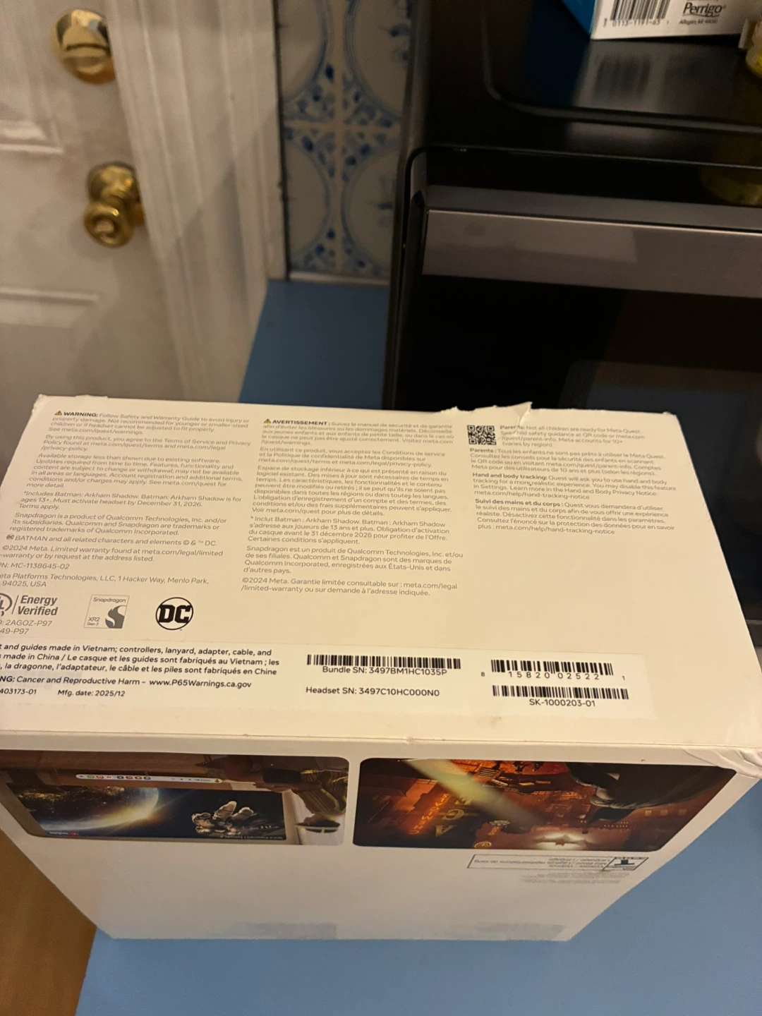 Meta Quest 3S 128GB VR Headset with Batman Arkham Shadow