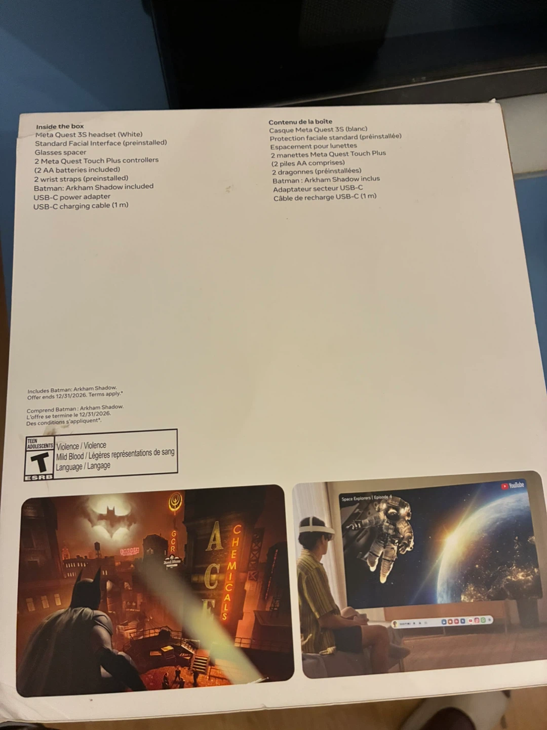 Meta Quest 3S 128GB VR Headset with Batman Arkham Shadow - photo 2