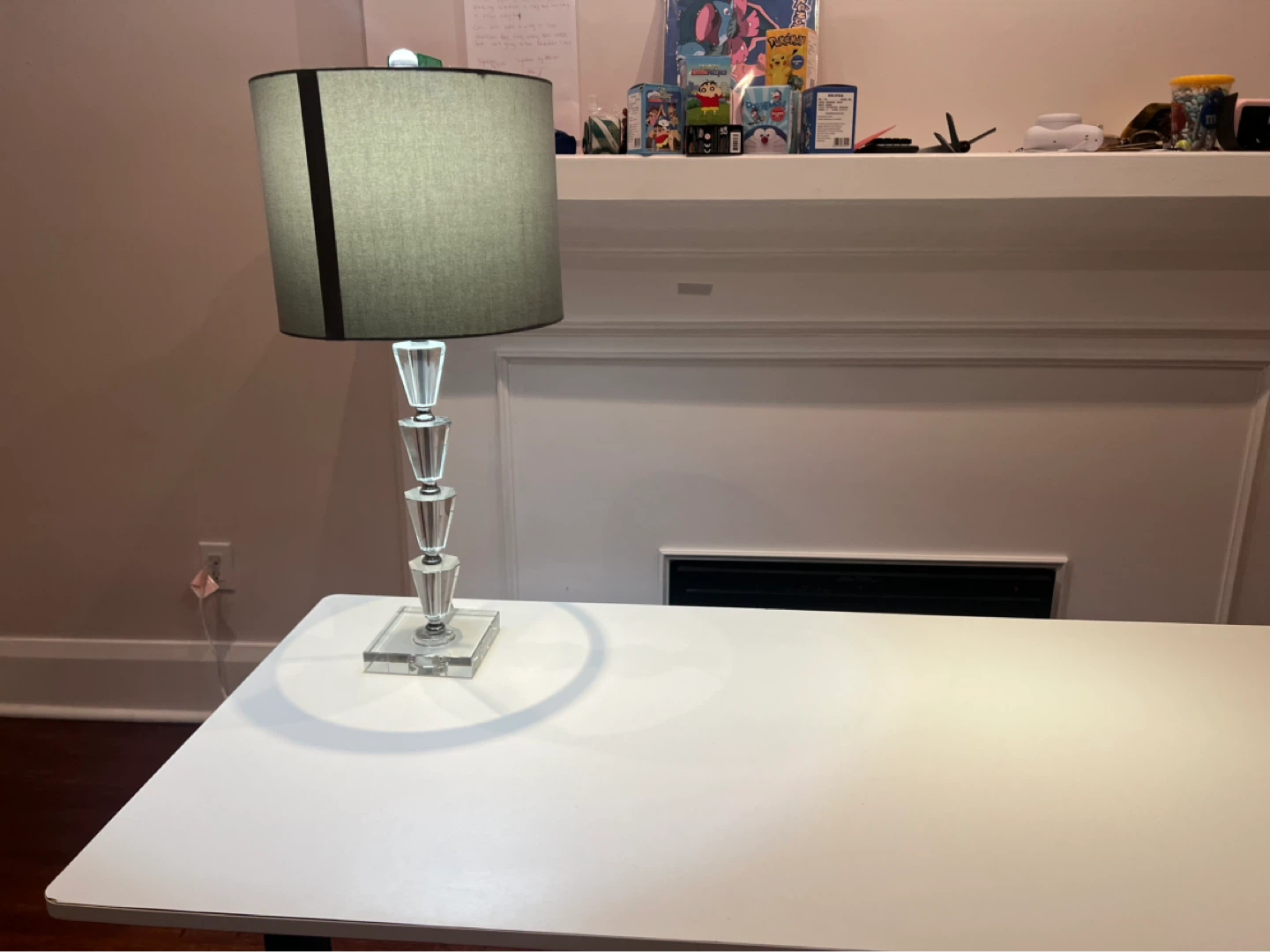 Table Lamp with Crystal Base