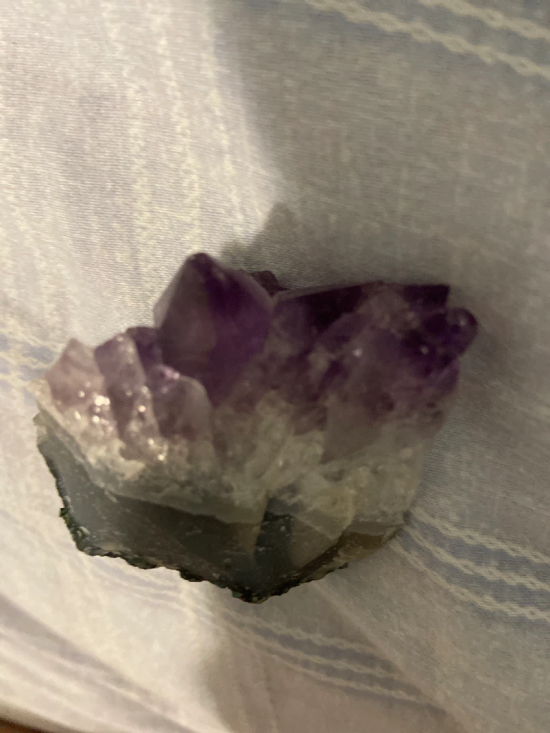 Raw Amethyst Crystal Cluster - photo 3