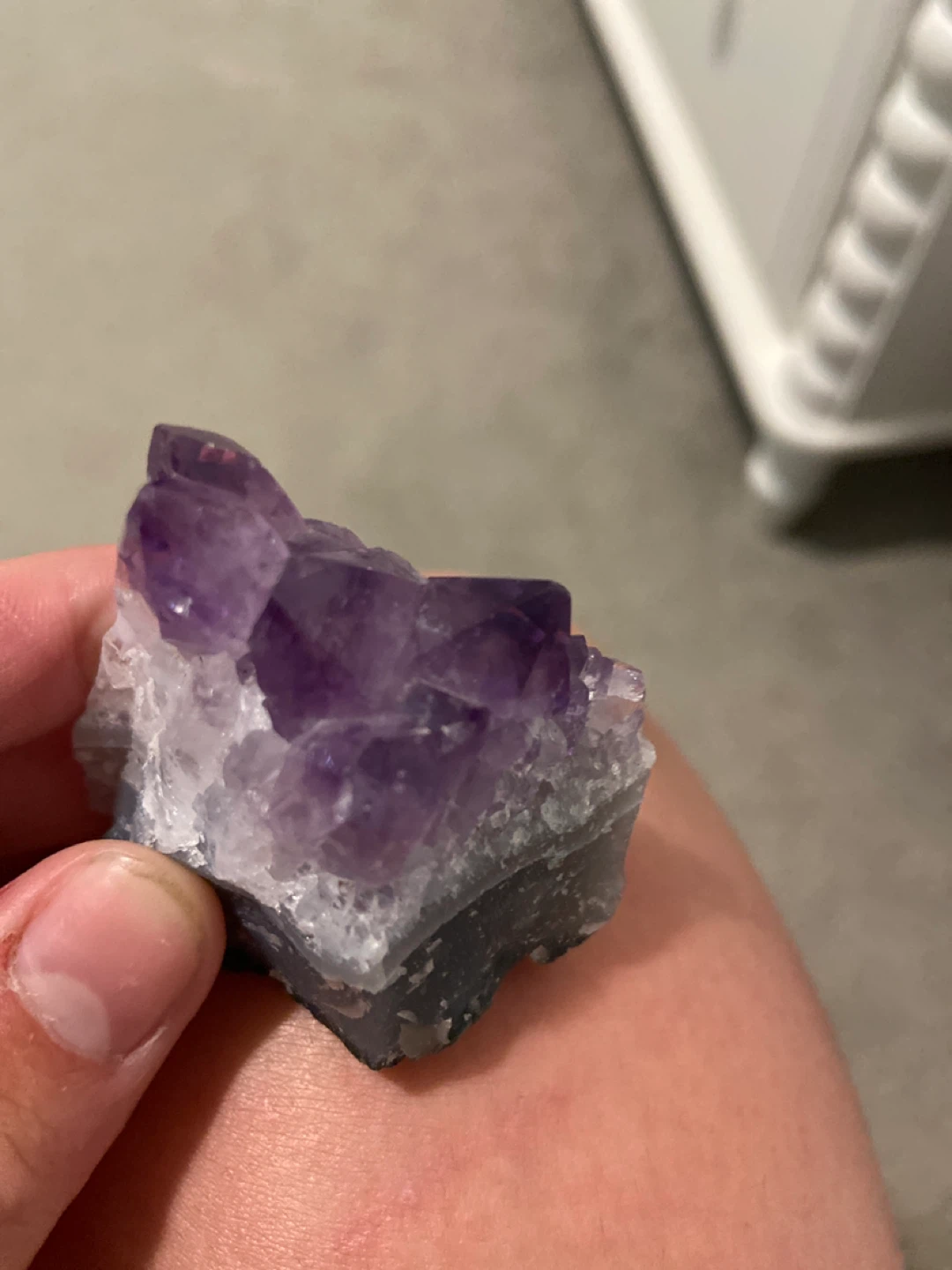 Raw Amethyst Crystal Cluster - photo 2