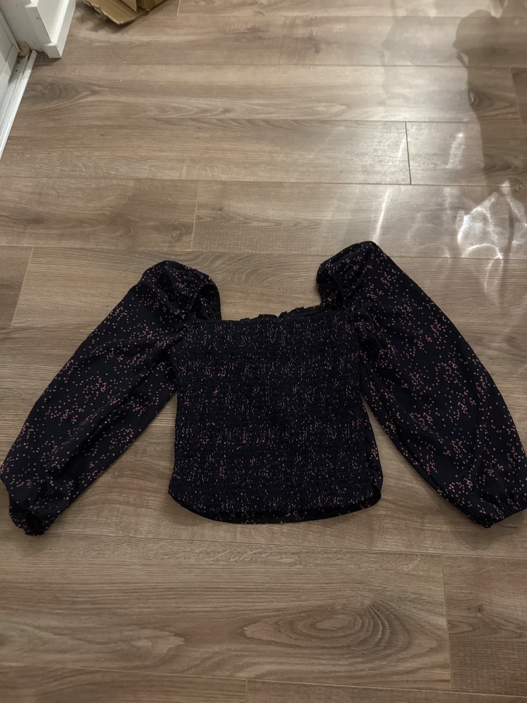 Square neck blouse