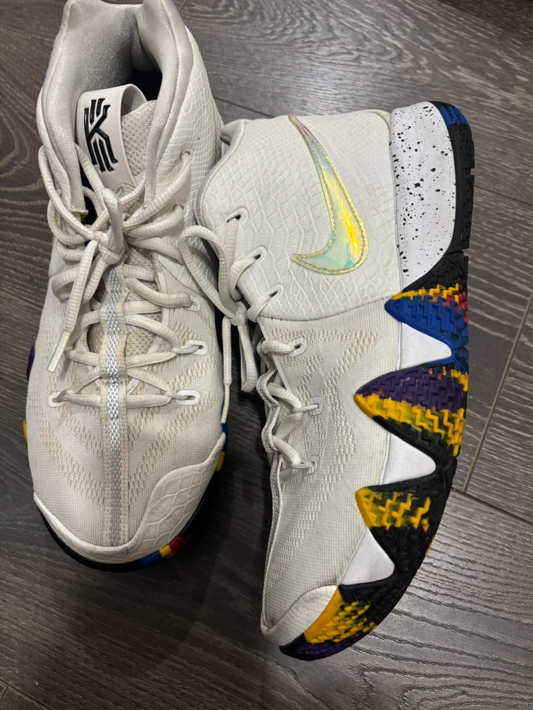 Nike Kyrie 4 White Basketball Shoes - photo 2