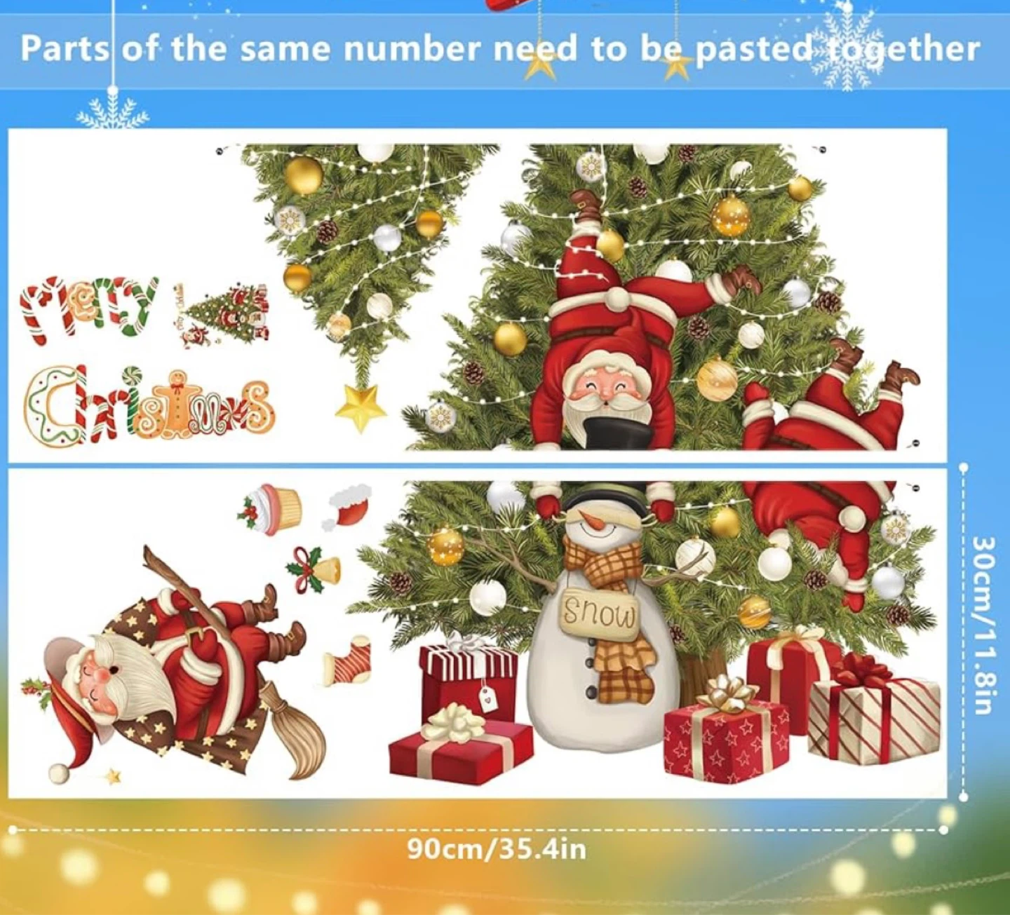 Christmas window decals, new - photo 4