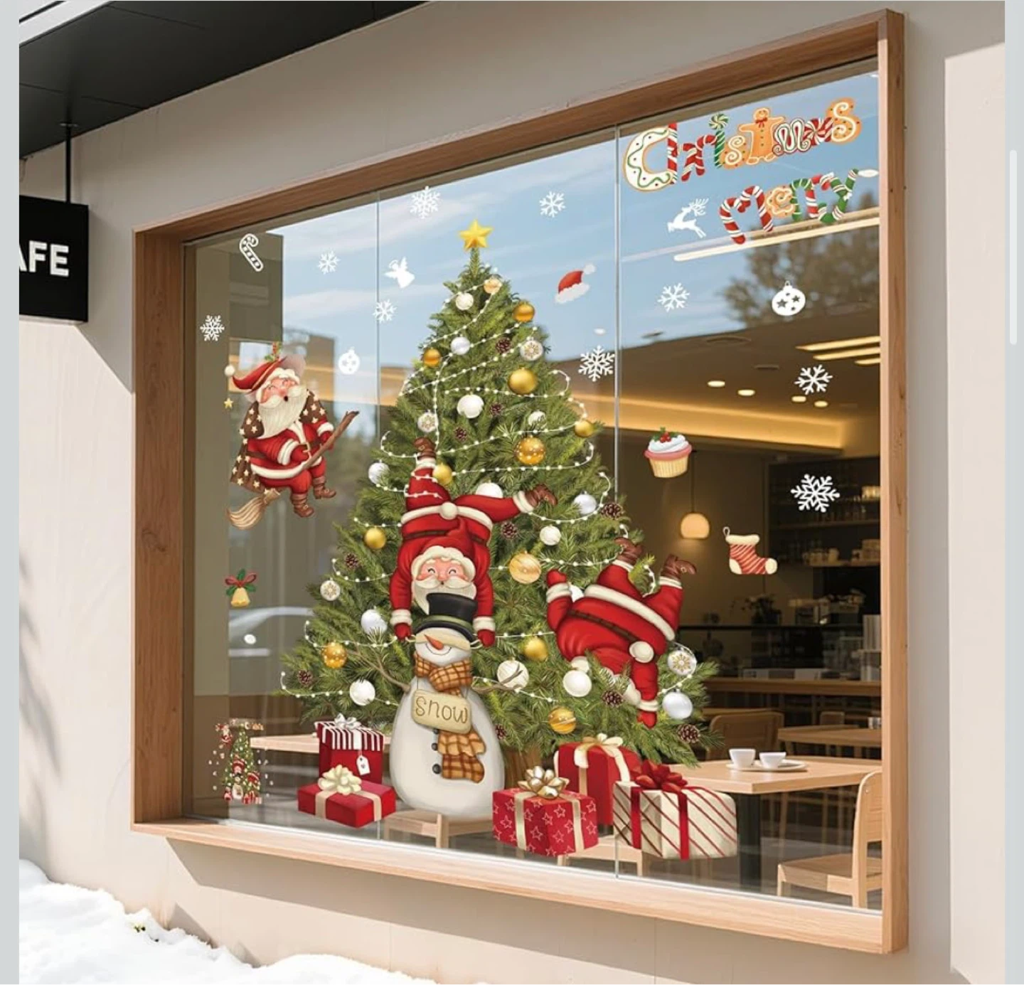 Christmas window decals, new - photo 3