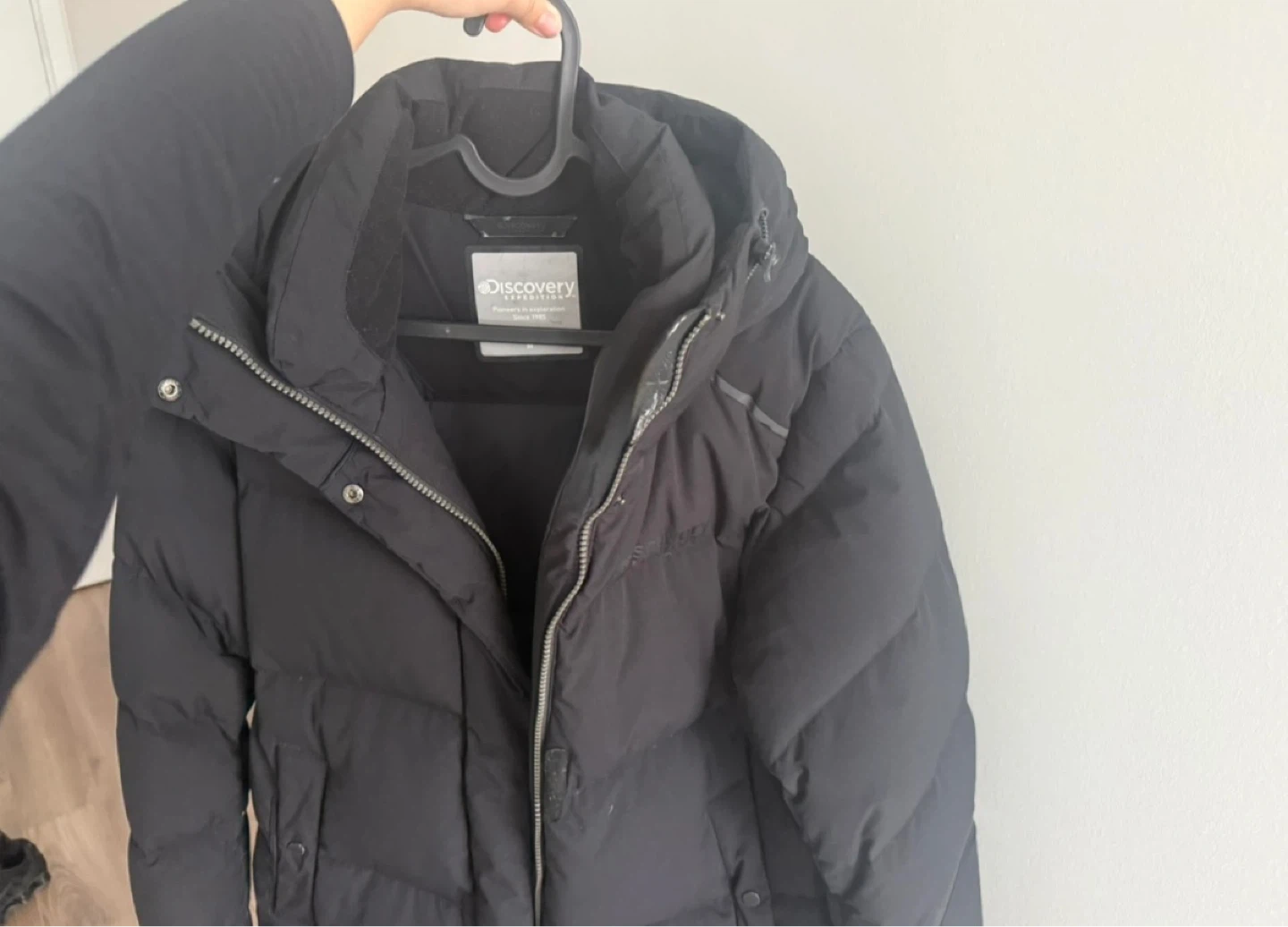 Discovery long puffer jacket