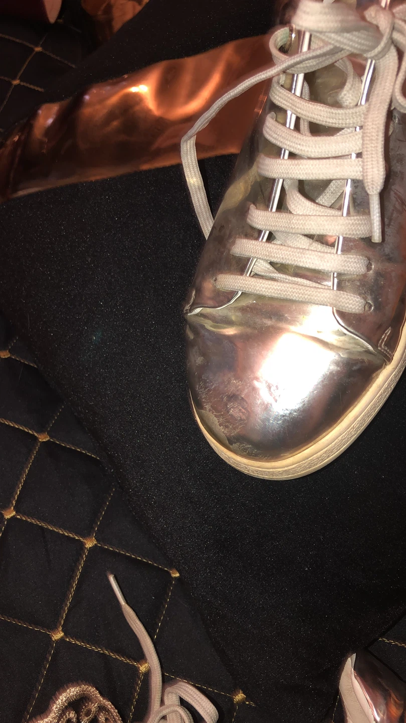 Real Louis Vuitton Silver Sneakers - photo 2