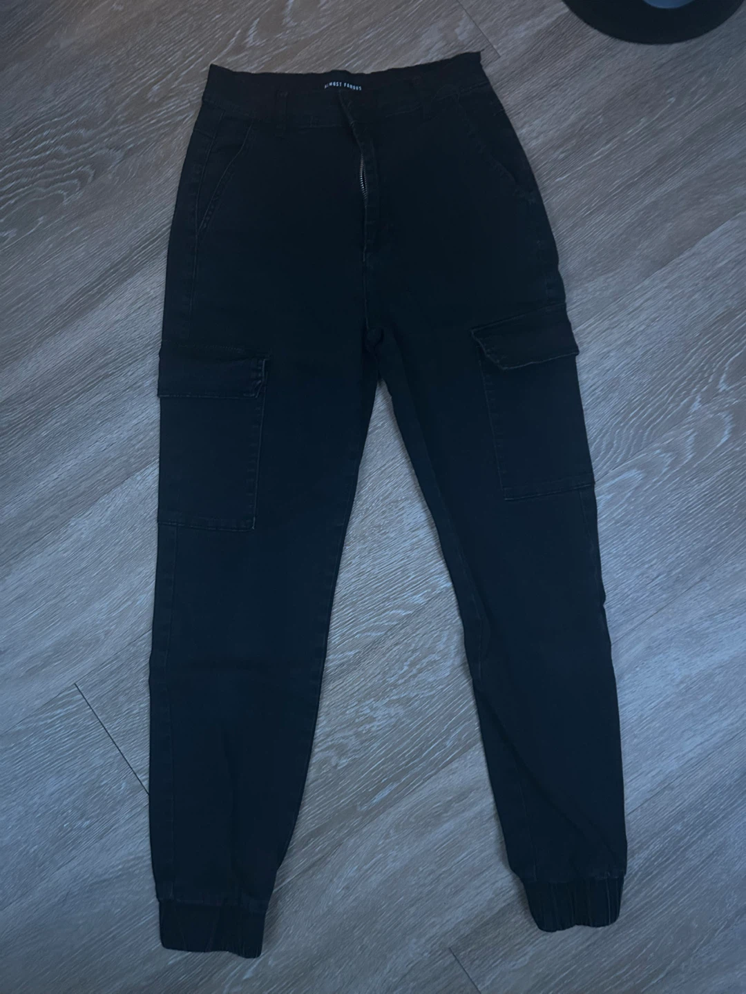 Almost Famous Black Cargo Pants Size S