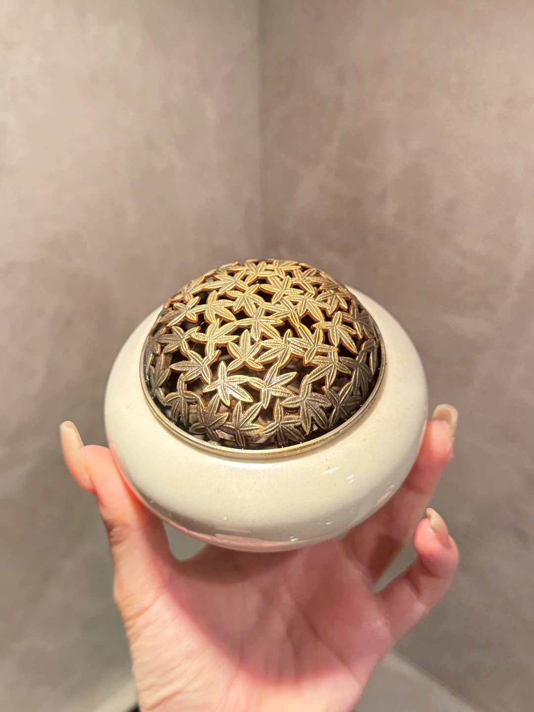 Ceramic Incense Holder with Ornate Lid - photo 4