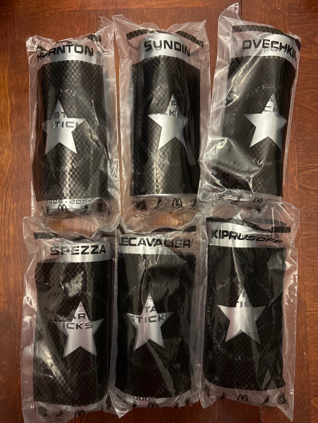 McDonald's 2007 NHL Star Sticks (Complete set)