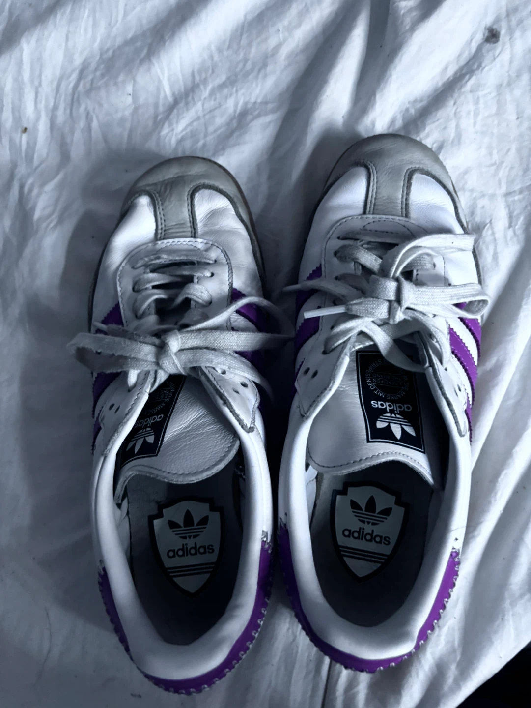 Adidas White & Purple Soccer Cleats - photo 2