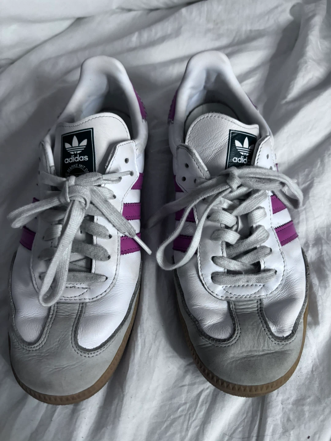 Adidas White & Purple Soccer Cleats