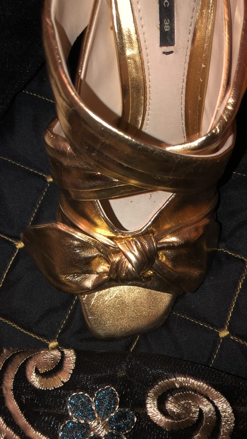 Gold Mules with Bow Detail 8 - photo 3