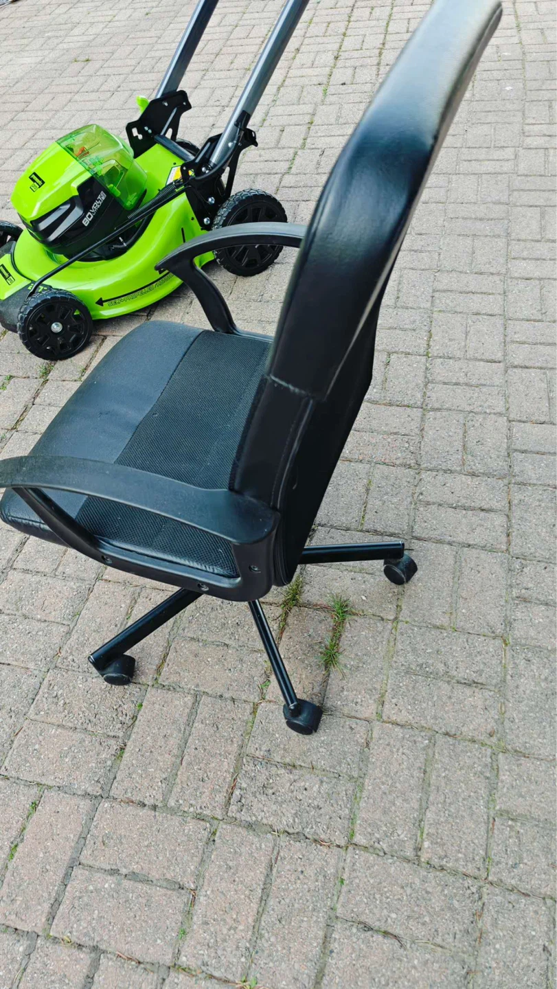Black Office Chair with Casters - photo 2