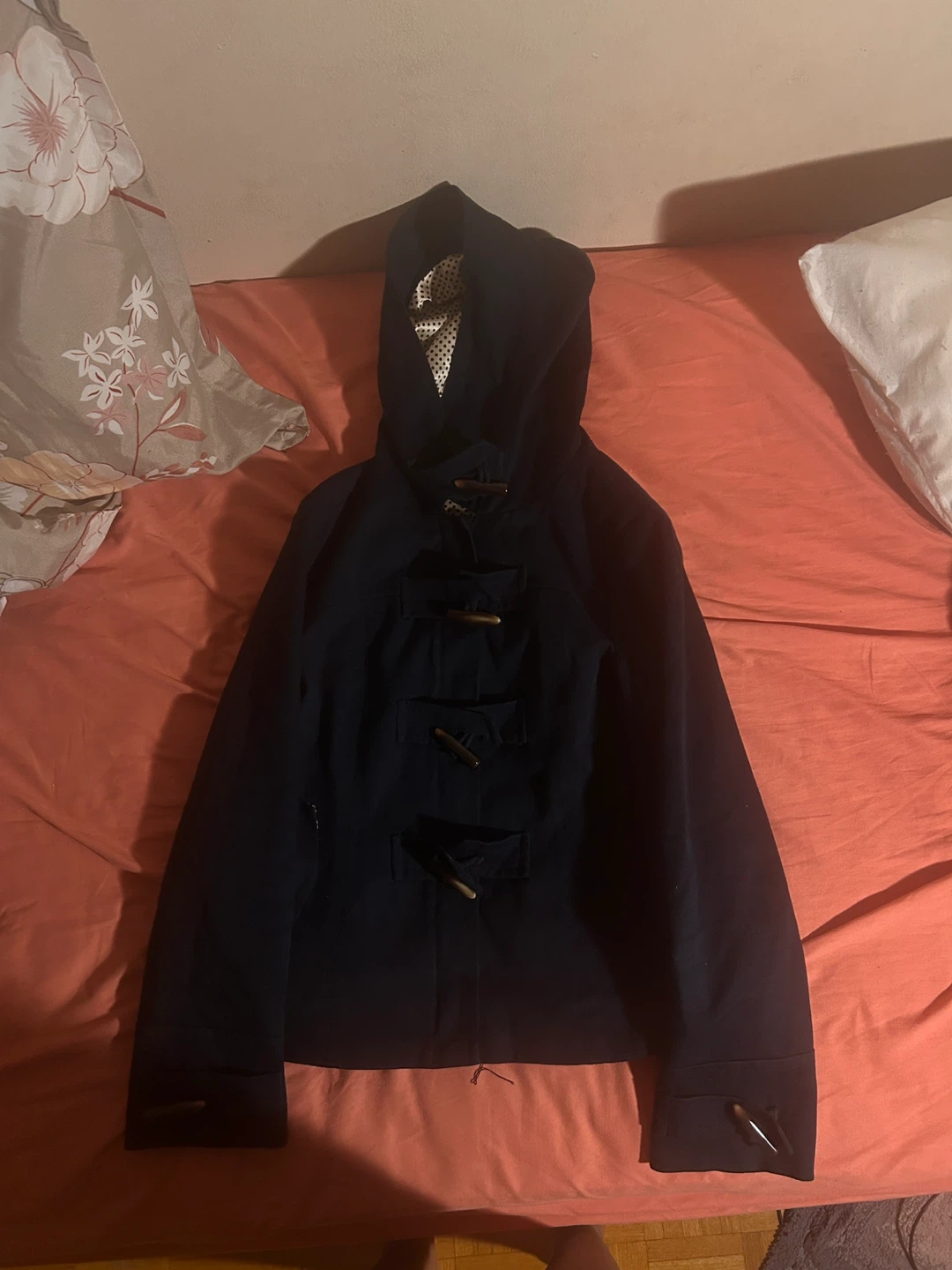 Navy Blue Toggle Coat