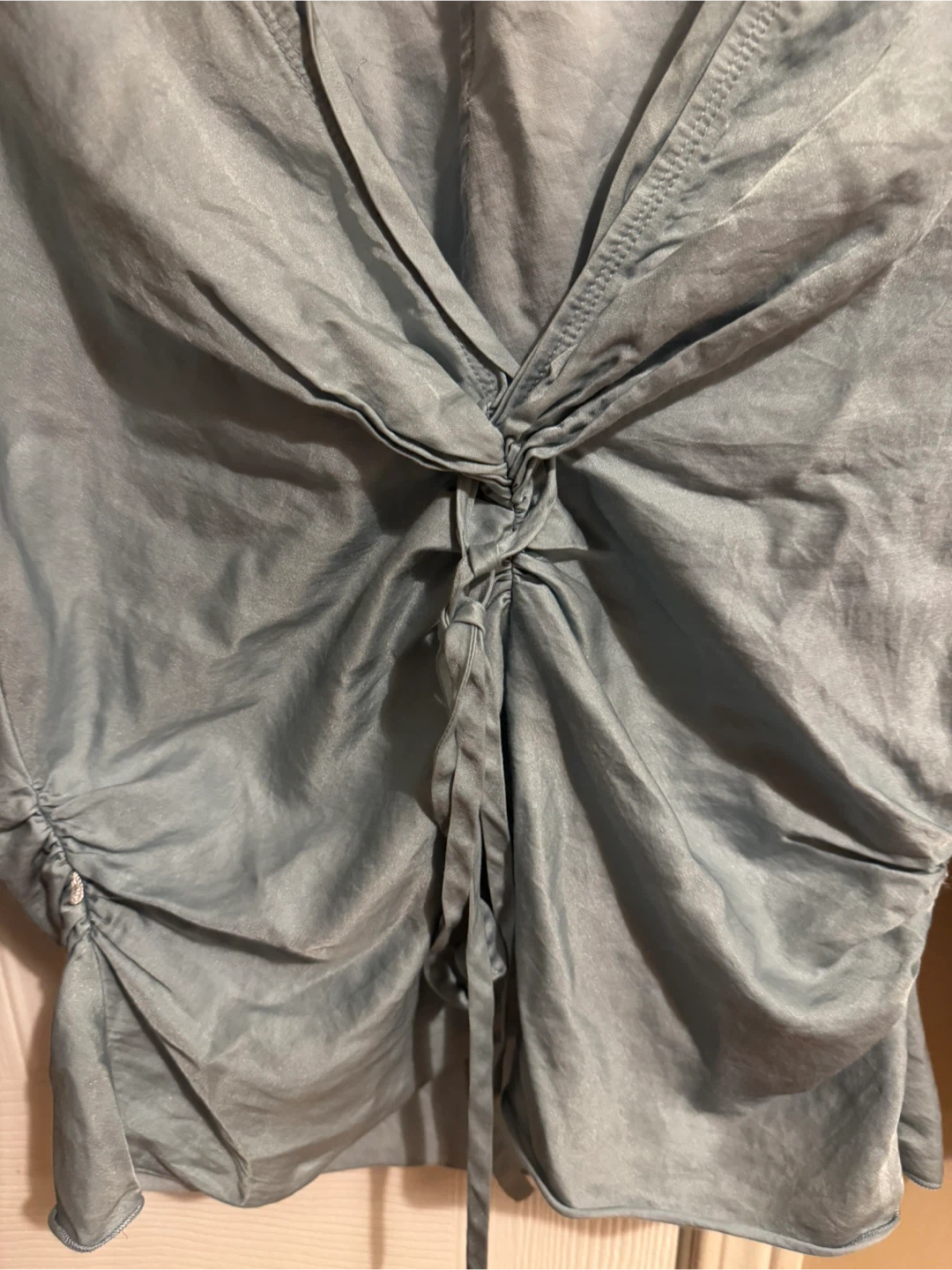BOSS Hugo Boss Blue Ruched Blouse - photo 3