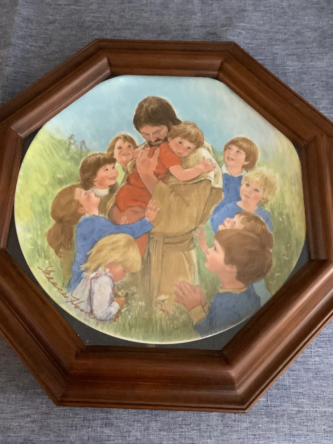 Frances Hook Little Children Come to Me Collector Plate - photo 2