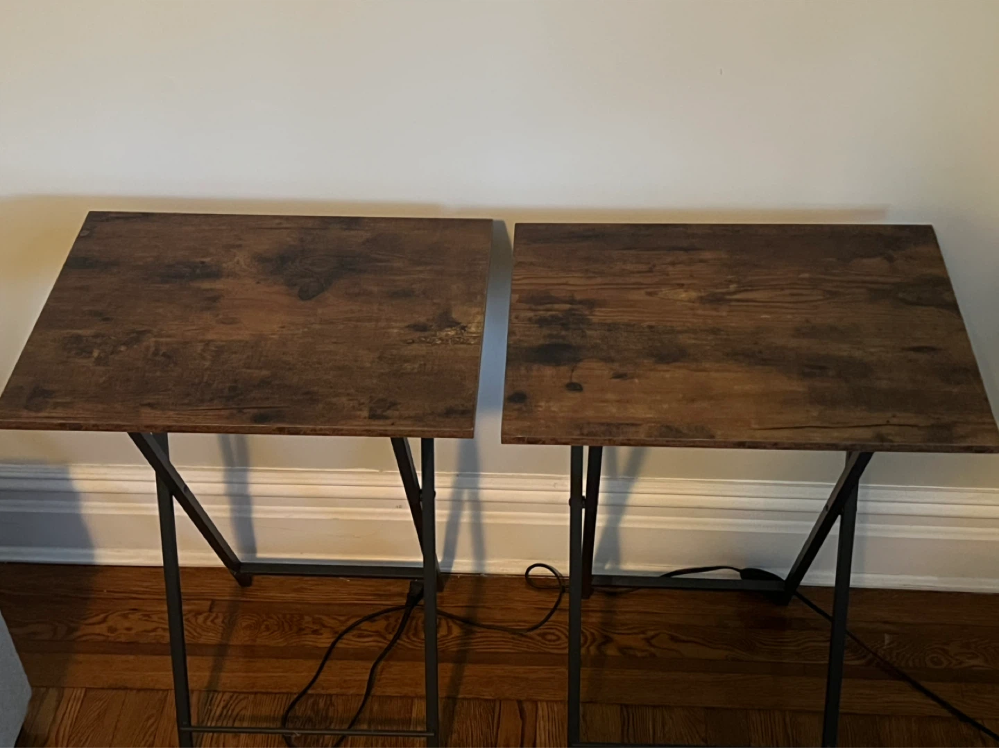 Set of 2 Folding Side Tables