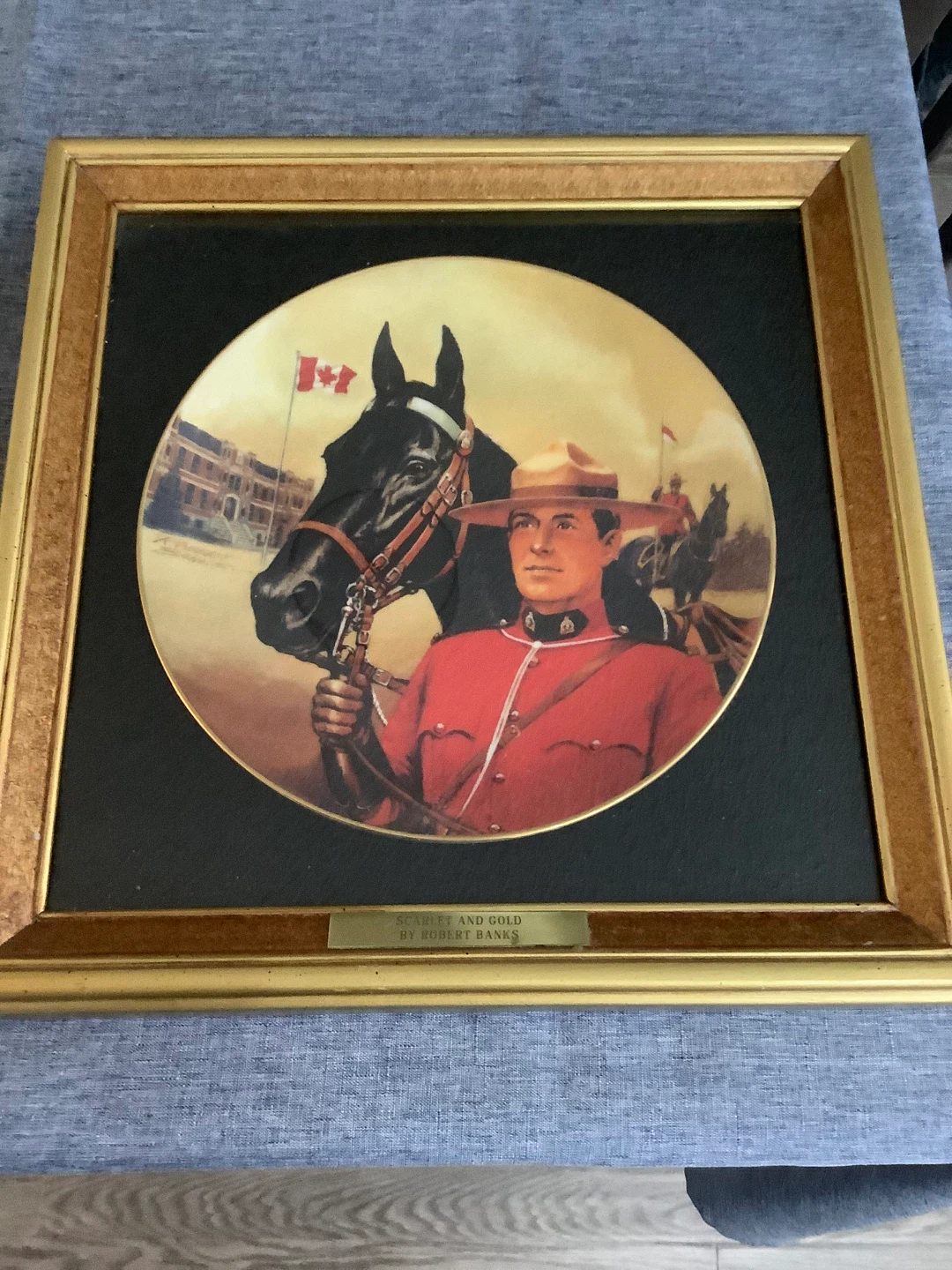 Scarlet and Gold by Robert Banks Collector Plate