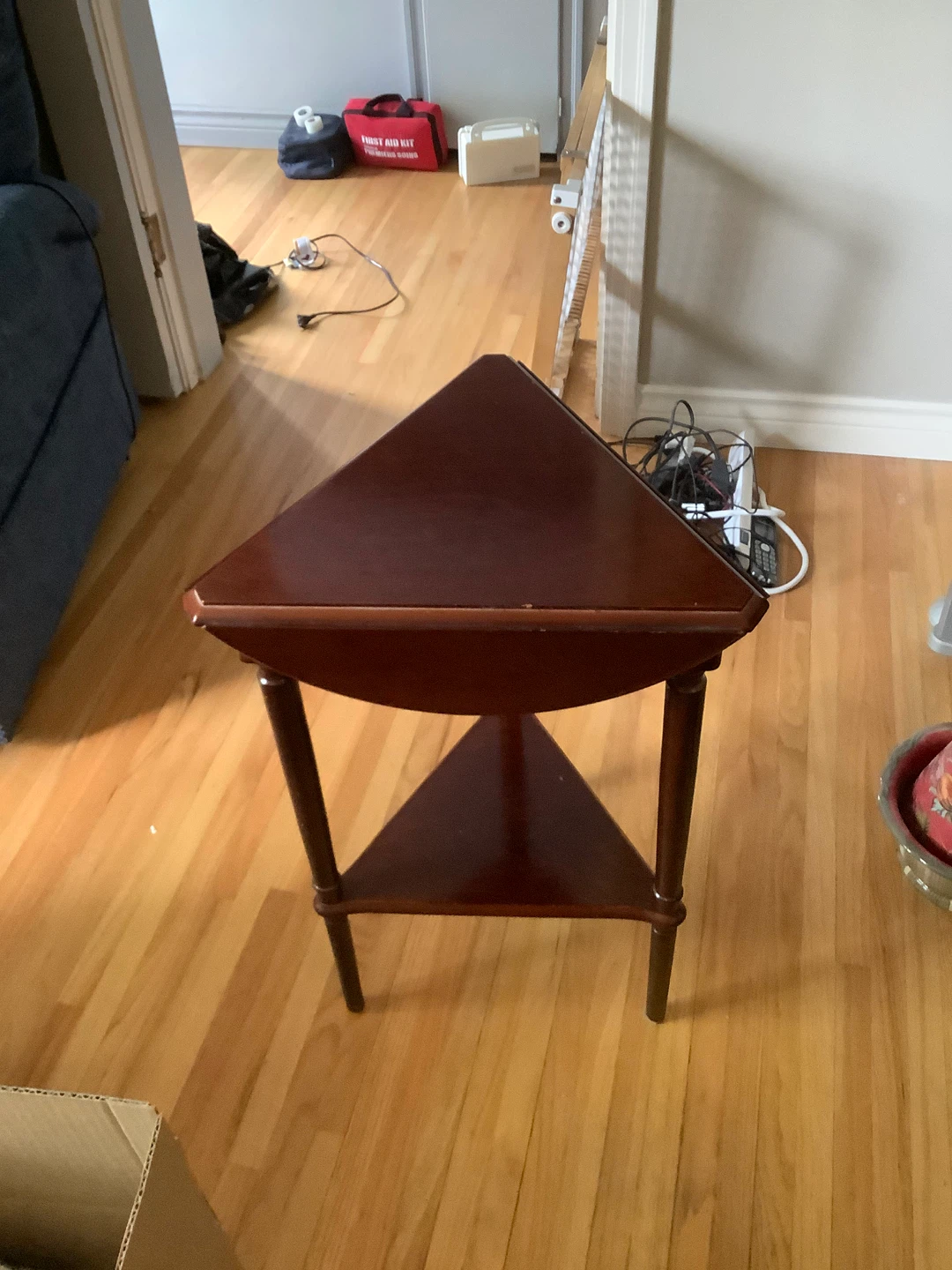 Wooden Corner Table - photo 2