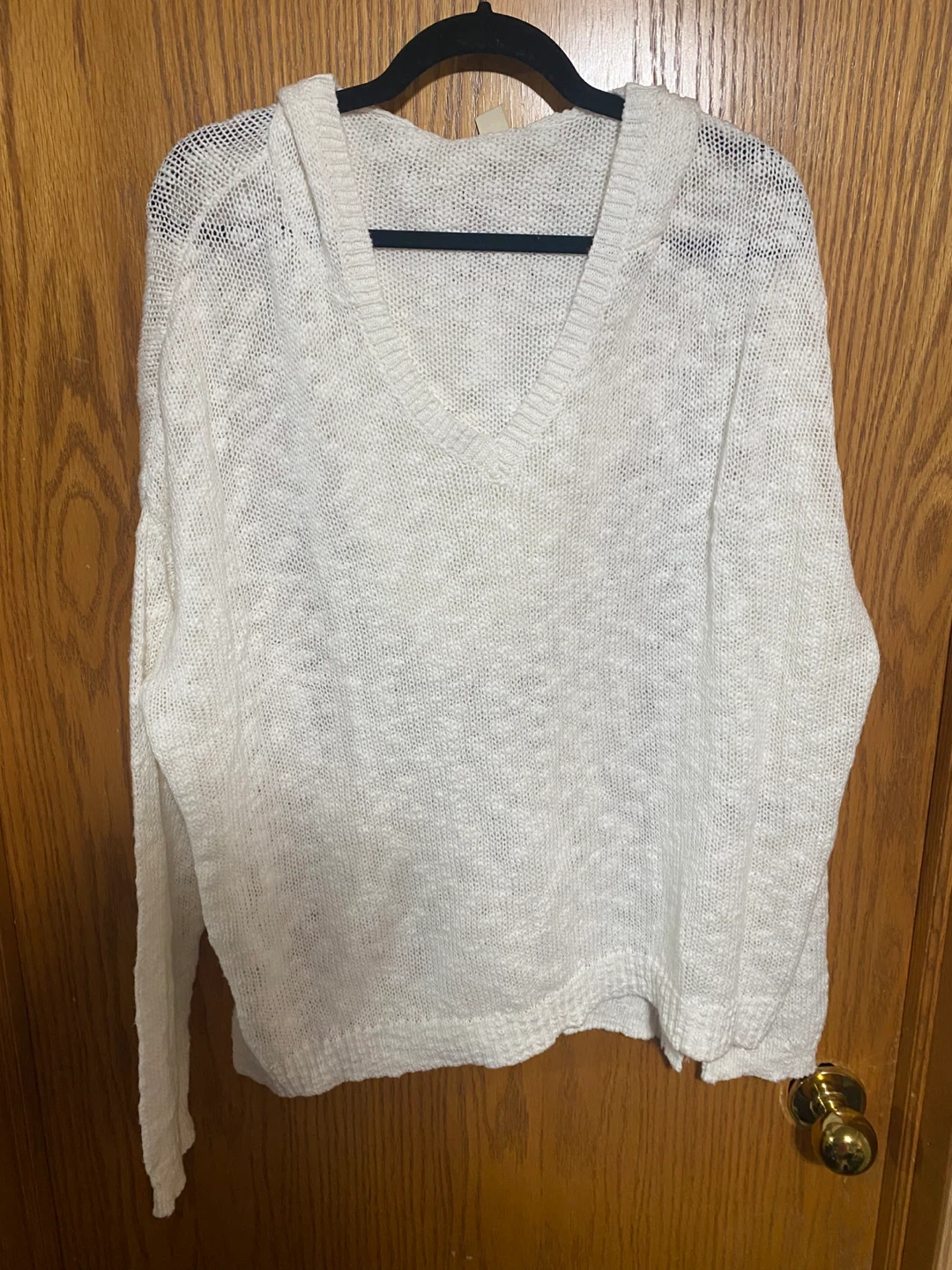 Roxy white V-Neck Lightweight Knit Sweater - photo 2