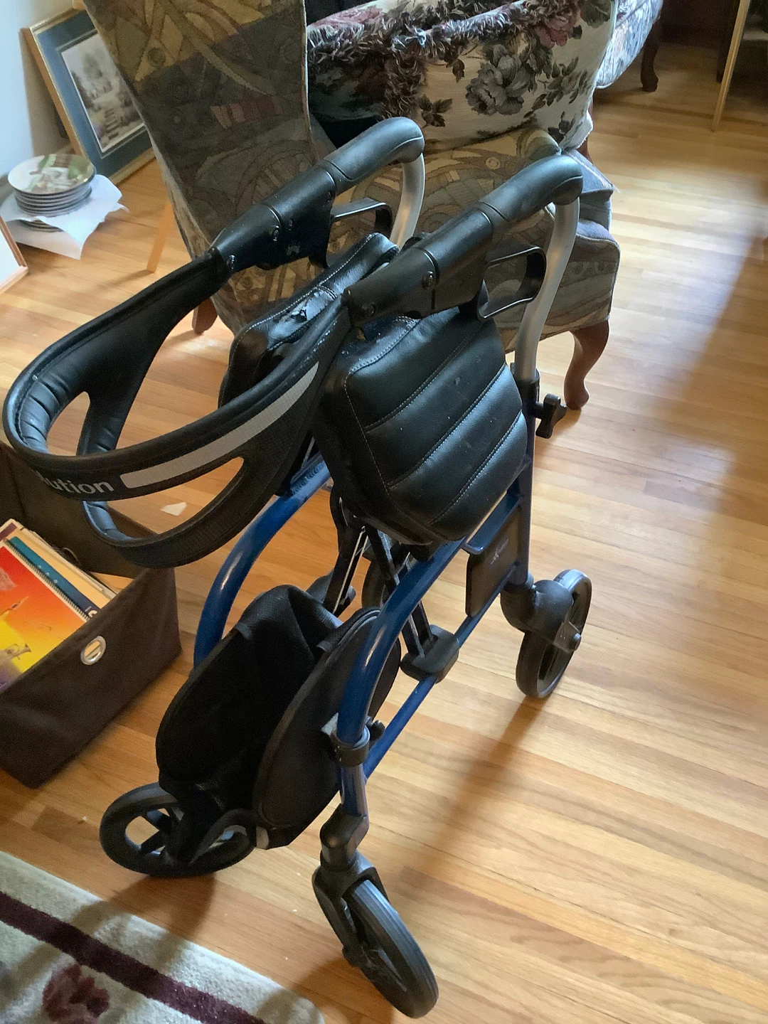 Blue Rollator Walker with Seat - photo 2