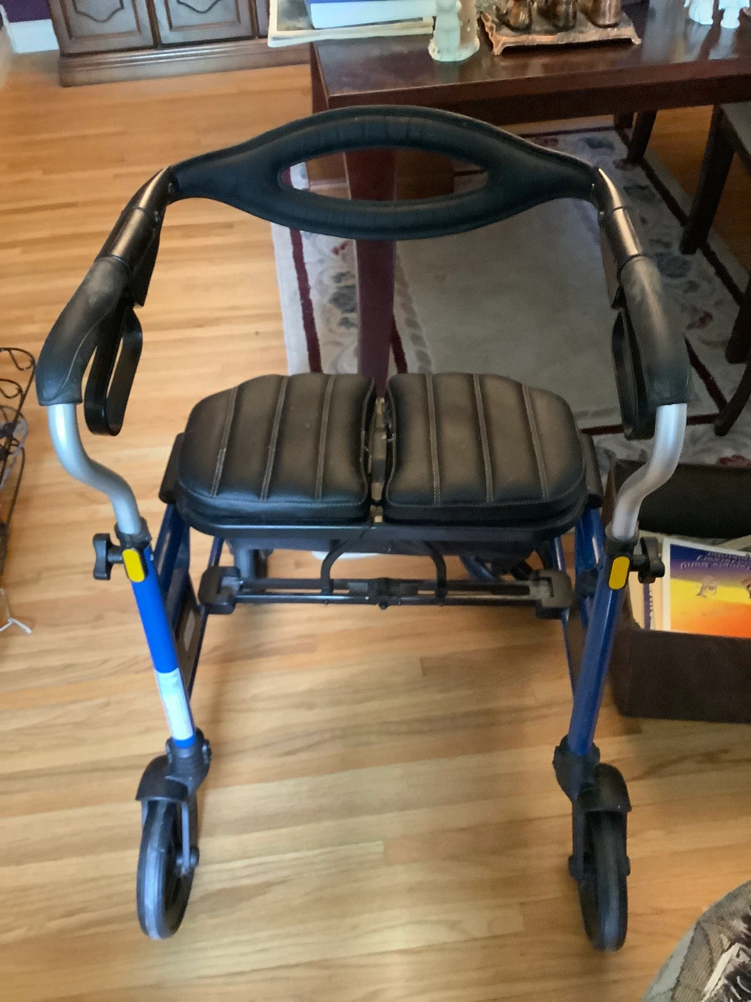 Blue Rollator Walker with Seat