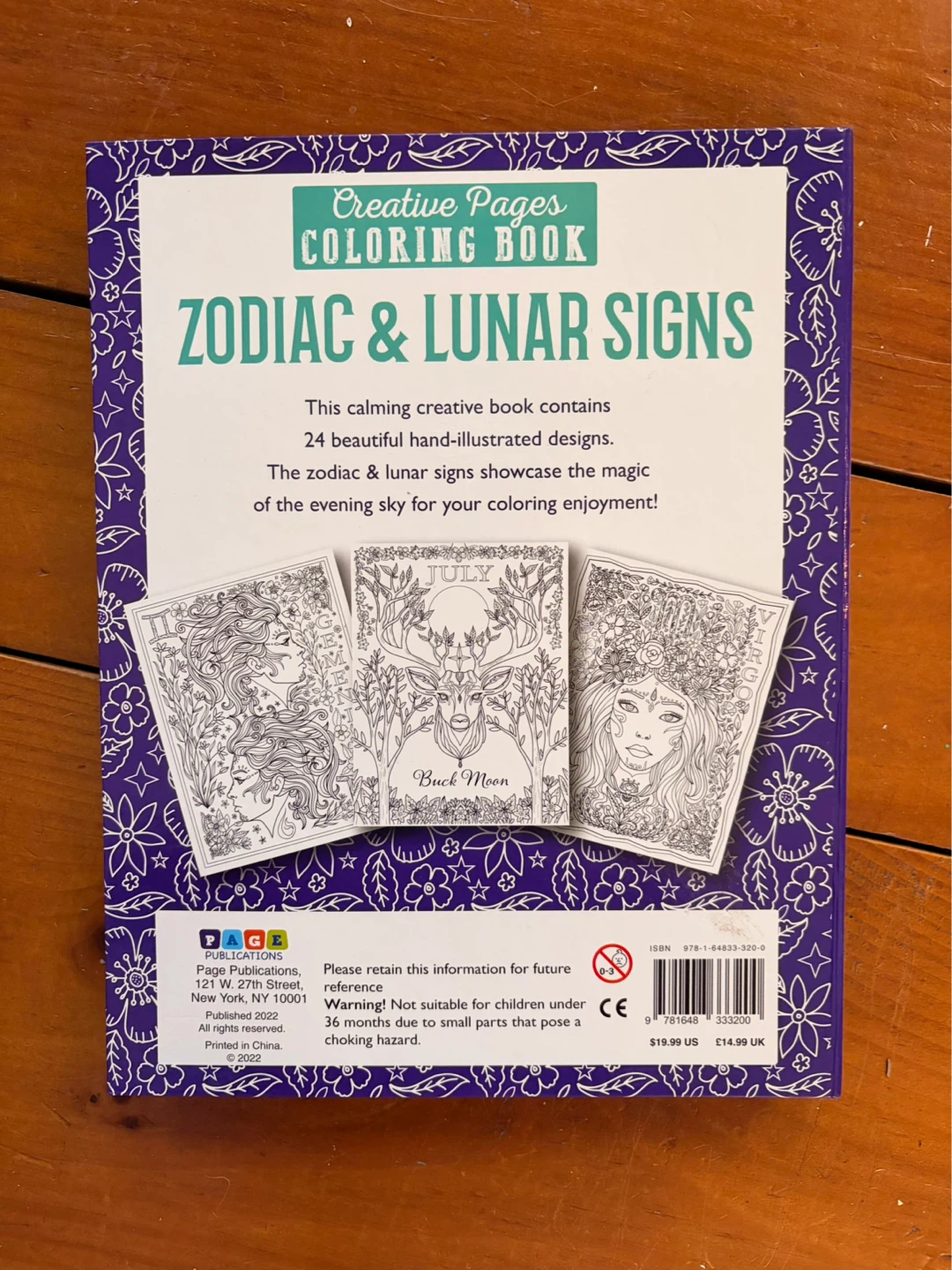 New Zodiac & Lunar Signs Adult Colouring Book Kit - photo 3