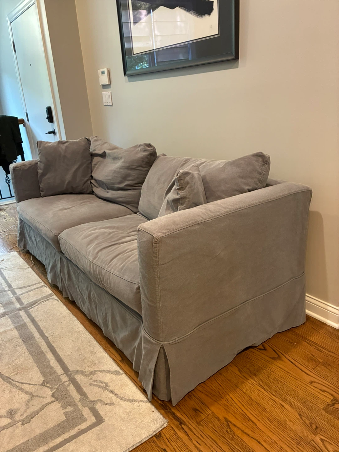 Crate and Barrel Washable Willow Sofa - photo 2